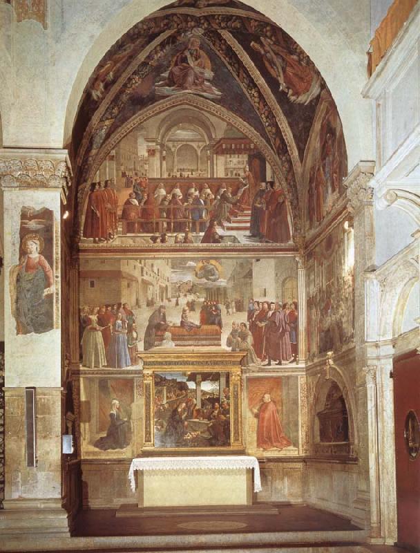 Domenico Ghirlandaio family chapel of the Sassetti oil painting image